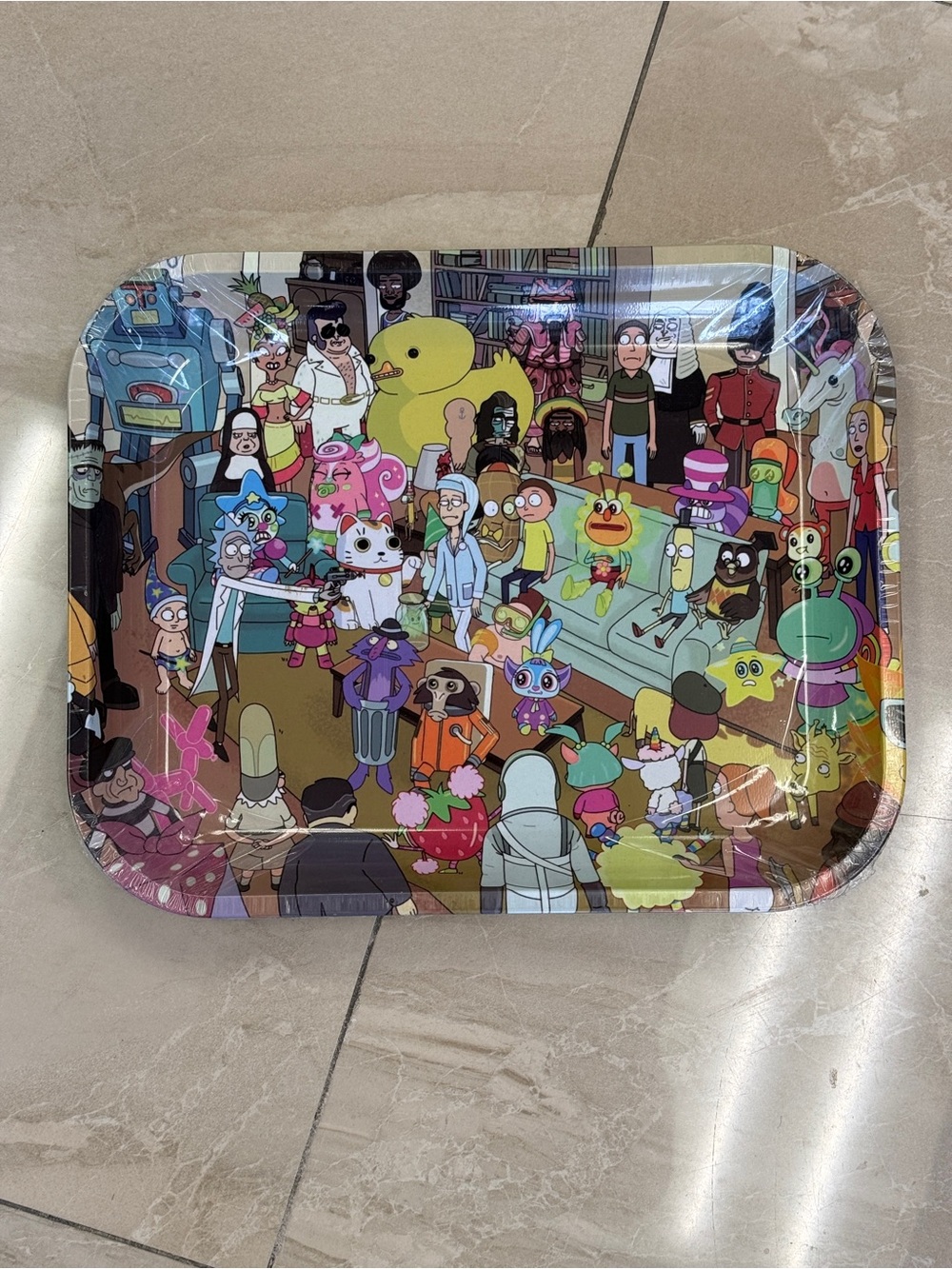 Rick N Morty Rolling Tray Large